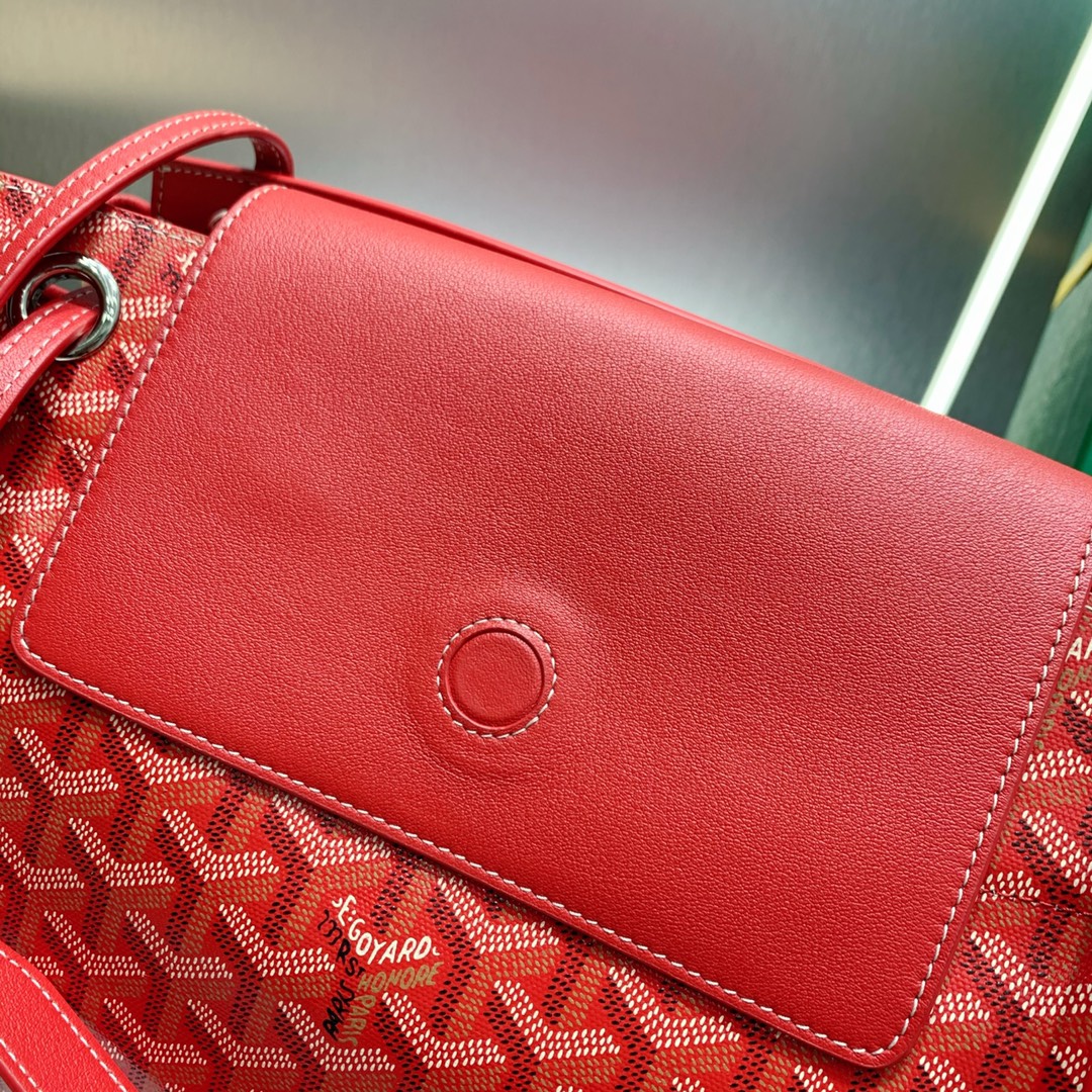 Rouette Souple Shoulder Bag In Red